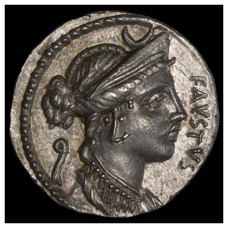 Faustus Cornelius Sulla denarius obverse
